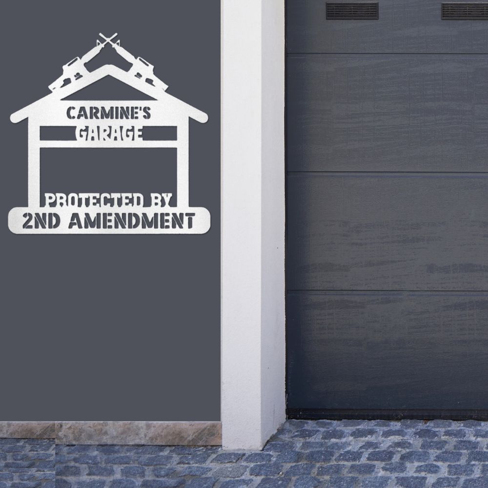 2nd Amendment Garage Sign (Steel)