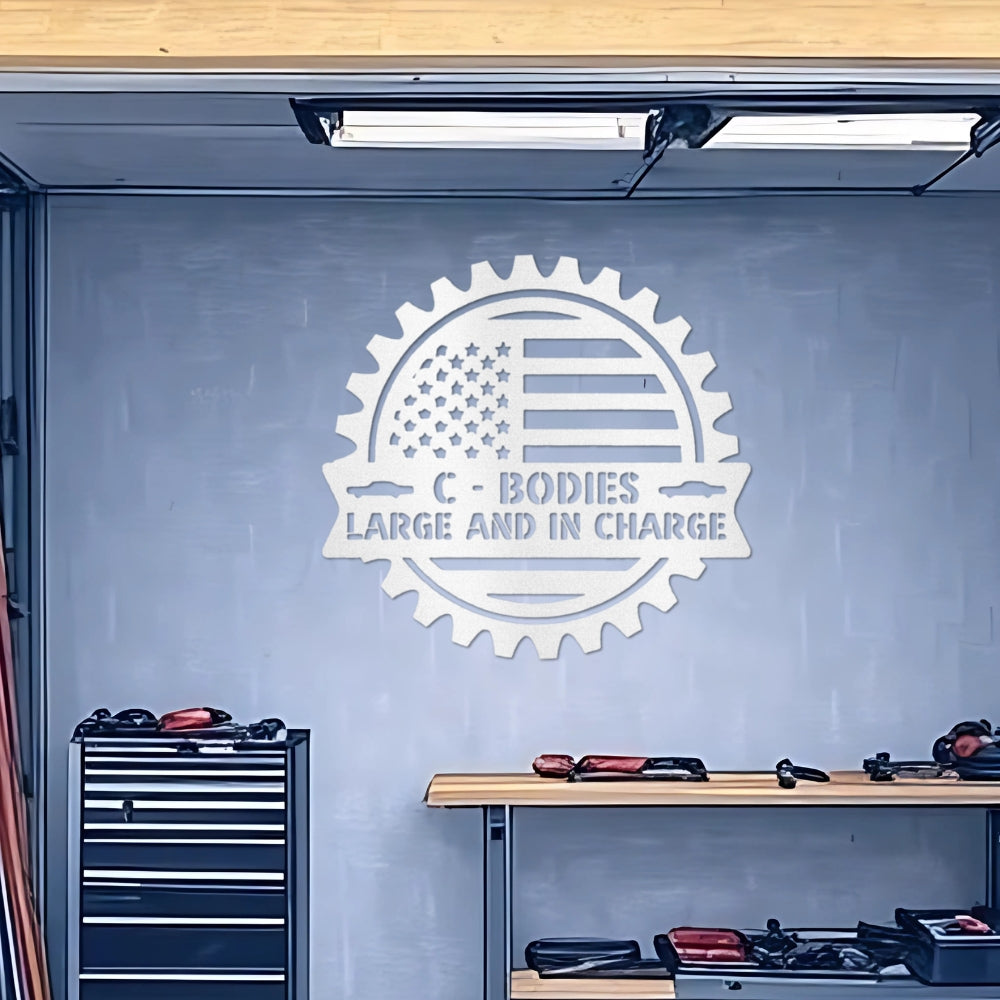 C-Body Metal Wall Decor Sign for the Garage or Man Cave