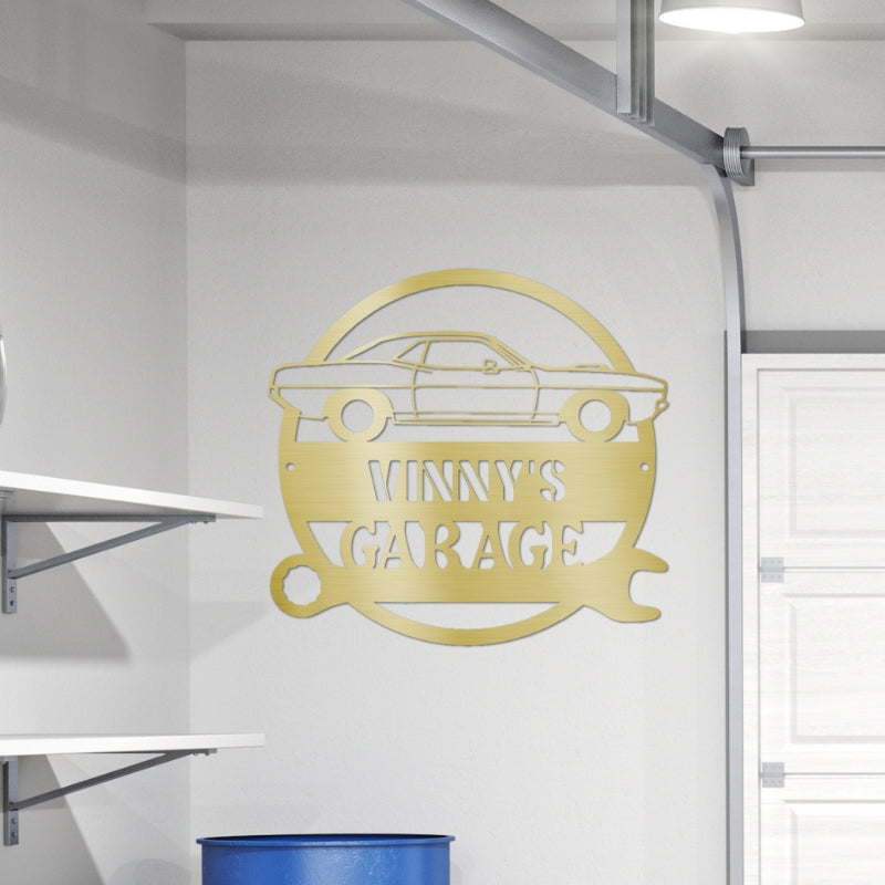 Steel Garage Sign (Personalize)
