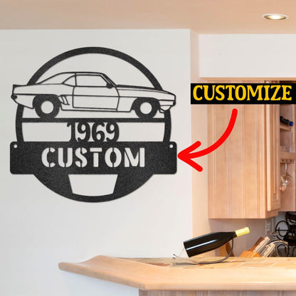 Personalized Steel Sign for the Garage or Man Cave