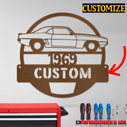 Personalized Steel Sign for the Garage or Man Cave