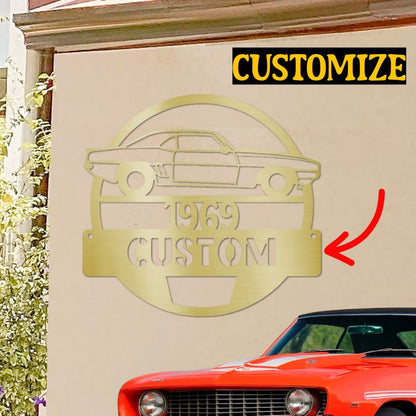 Personalized Steel Sign for the Garage or Man Cave