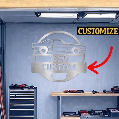 Personalized Steel Sign for the Garage or Man Cave