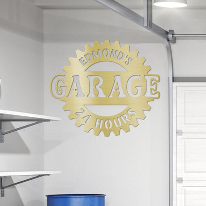 Garage Steel Sign (Personalized)