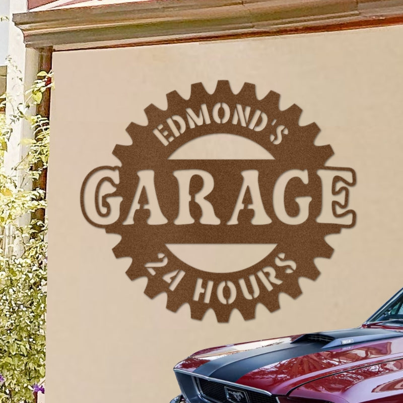 Garage Steel Sign (Personalized)