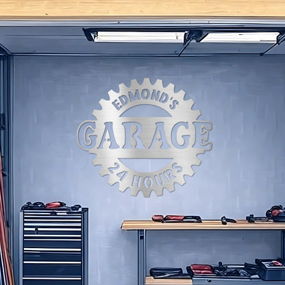 Garage Steel Sign (Personalized)