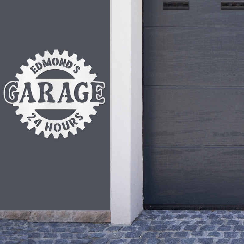 Garage Steel Sign (Personalized)