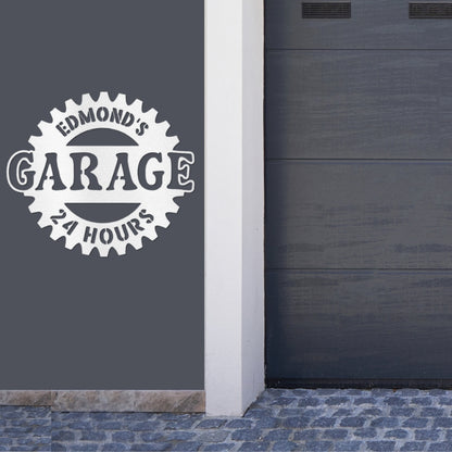 Garage Steel Sign (Personalized)