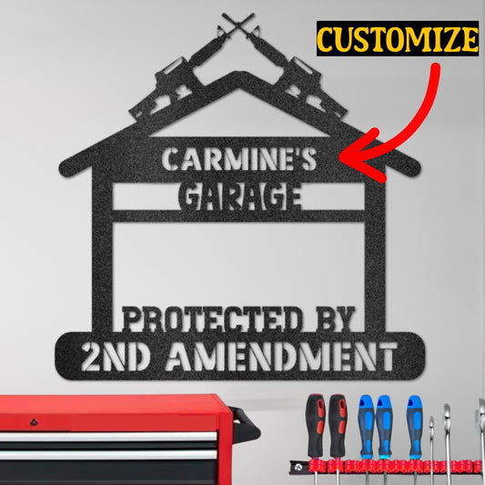 2nd Amendment Garage Sign (Steel)
