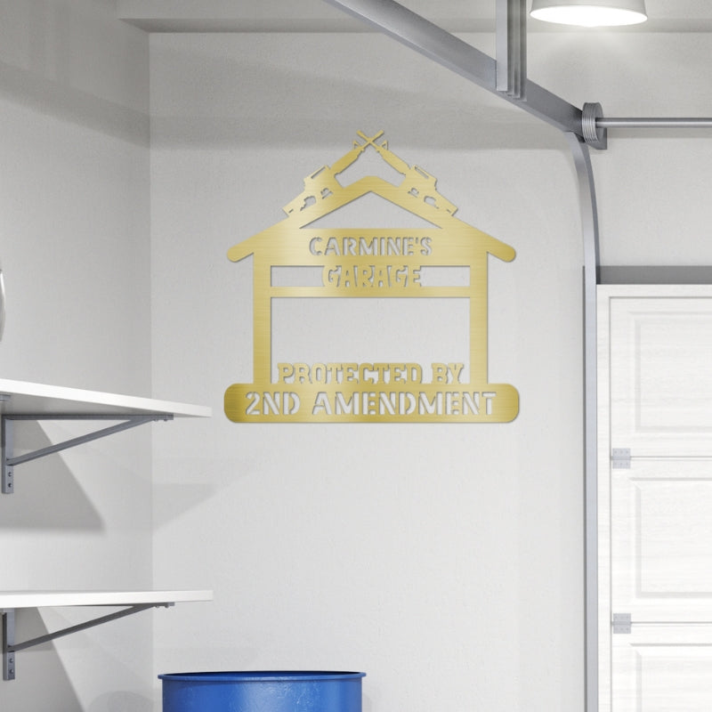2nd Amendment Garage Sign (Steel)