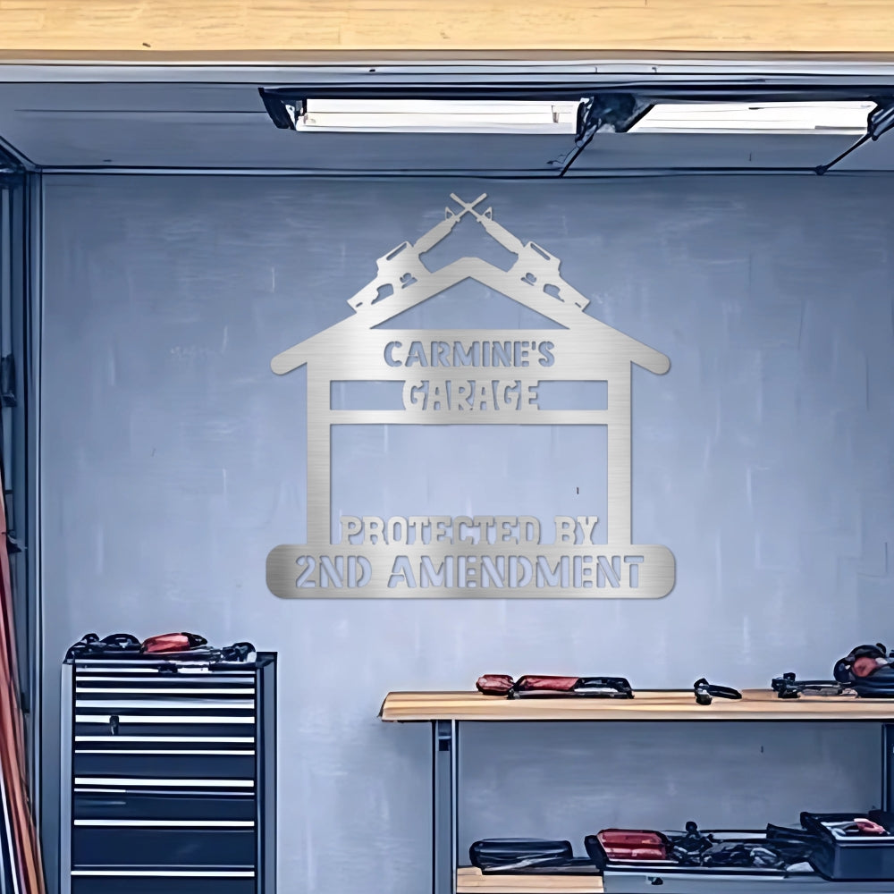 2nd Amendment Garage Sign (Steel)