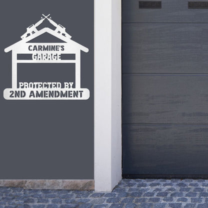 2nd Amendment Garage Sign (Steel)
