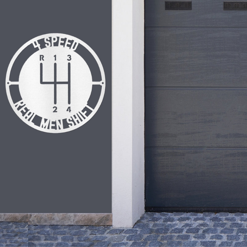 Metal 4-SPEED Sign for the Garage or Man Cave