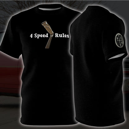 4-Speed Lover Muscle Car T-Shirt