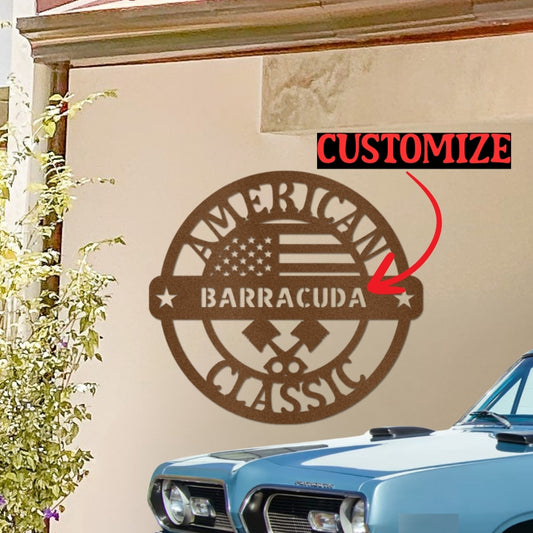 Personalized Steel Wall Sign - American Classic