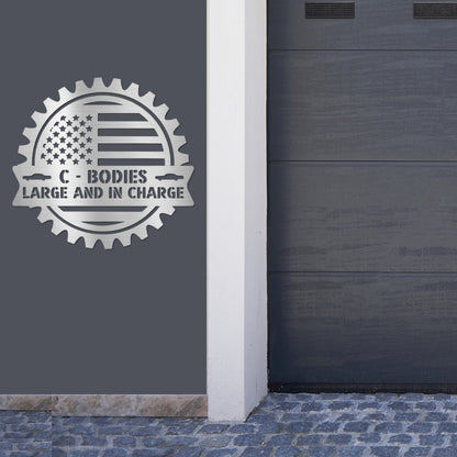 C-Body Metal Wall Decor Sign for the Garage or Man Cave