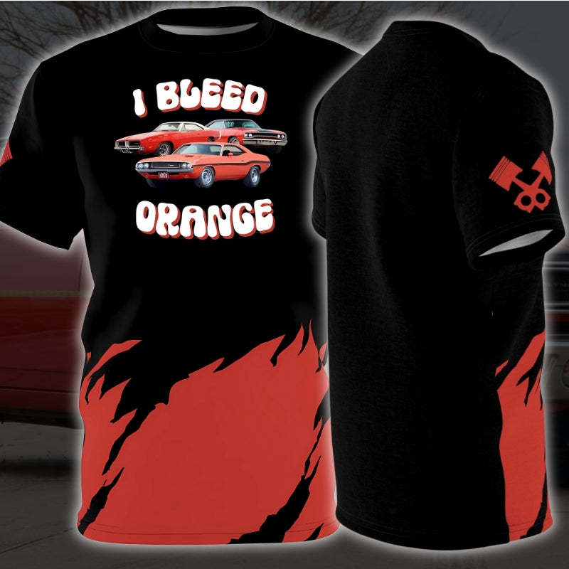 Classic Car T-Shirt with Hemi Orange Paint