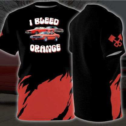 Classic Car T-Shirt with Hemi Orange Paint