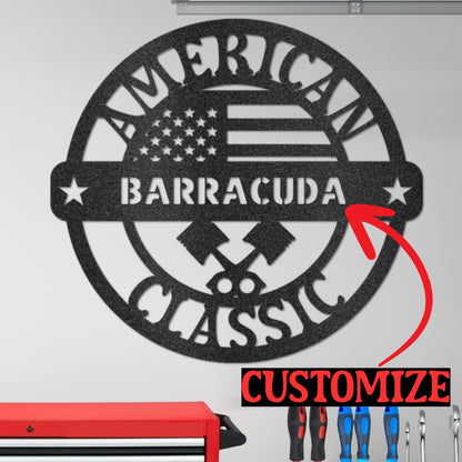 Personalized Steel Wall Sign - American Classic