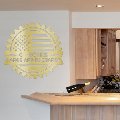 C-Body Metal Wall Decor Sign for the Garage or Man Cave