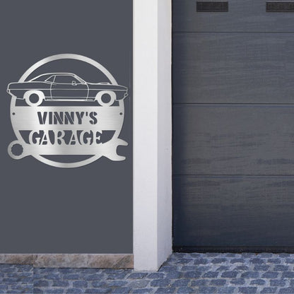 Steel Garage Sign (Personalize)