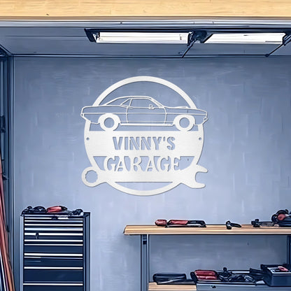Steel Garage Sign (Personalize)