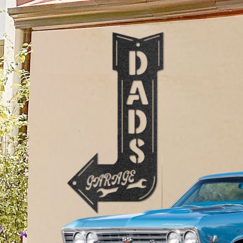 Custom Dad Garage Sign Made of Steel