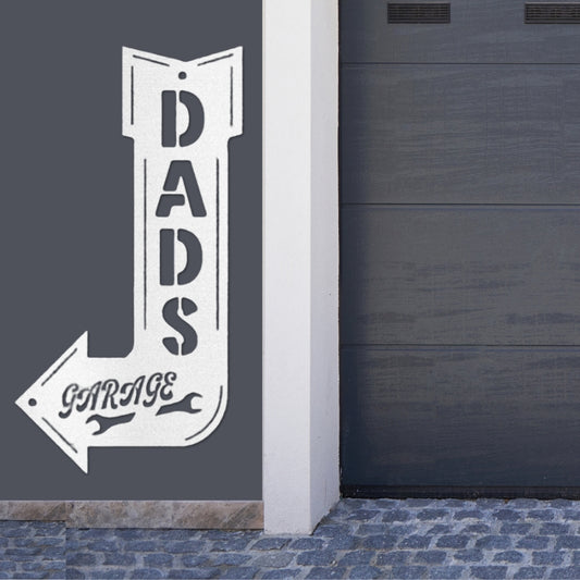 Custom Dad Garage Sign Made of Steel