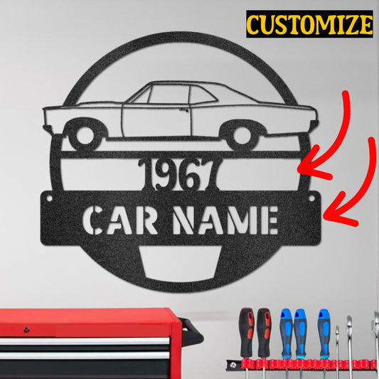 Garage or Man Cave Steel Sign (Personalize)