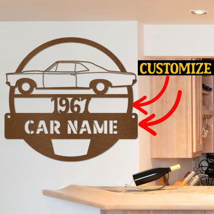 Garage or Man Cave Steel Sign (Personalize)