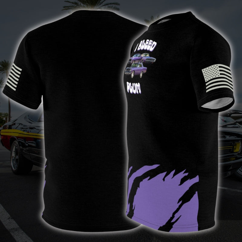 Classic Car T-Shirt with Plum Paint