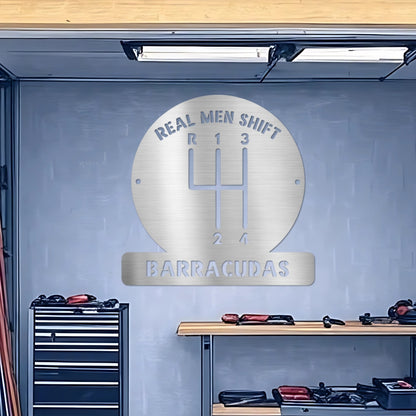 Personalized 4 Speed Metal Sign for the Garage or Man Cave