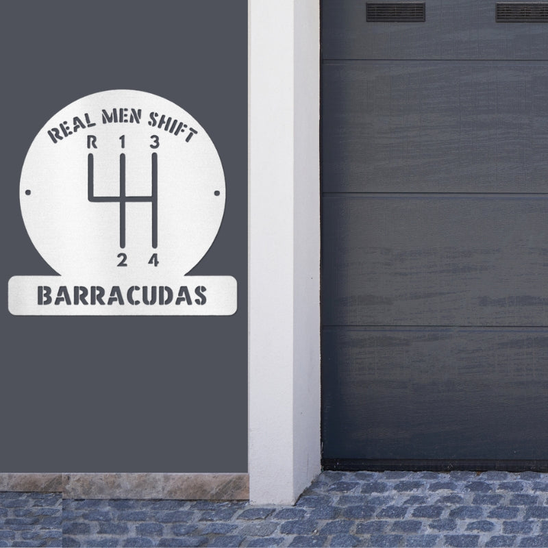 Personalized 4 Speed Metal Sign for the Garage or Man Cave