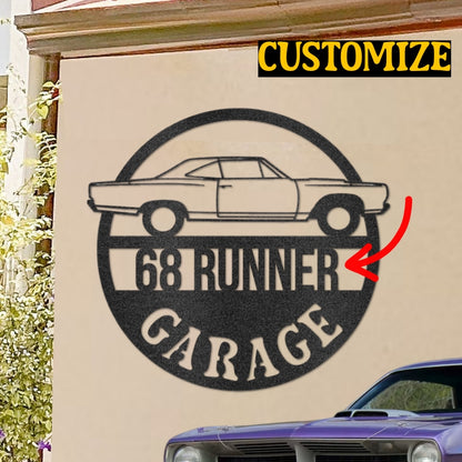 Metal Personalized Garage Sign
