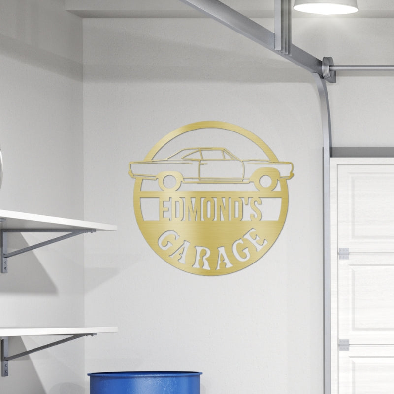 Metal Personalized Garage Sign