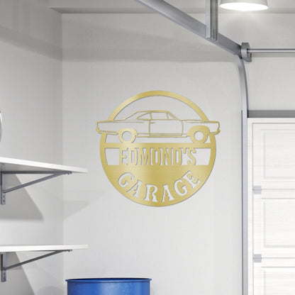 Metal Personalized Garage Sign