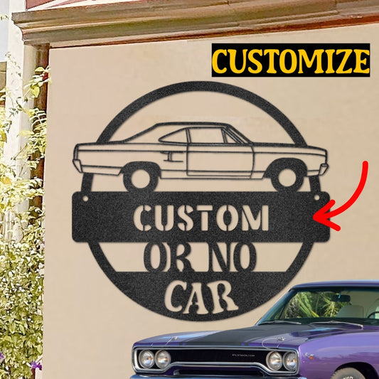 Personalized Garage or Man Cave Wall Decor (***** Or No Car)