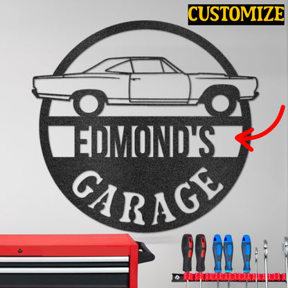 Metal Personalized Garage Sign
