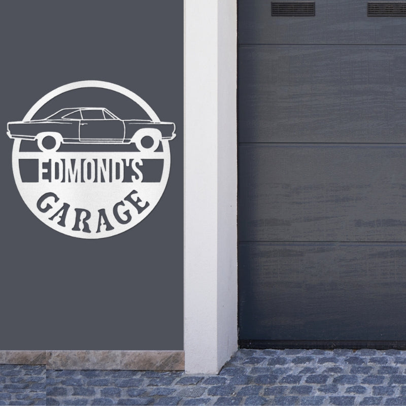 Metal Personalized Garage Sign