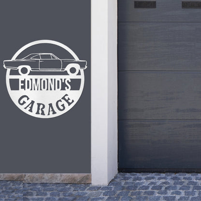 Metal Personalized Garage Sign