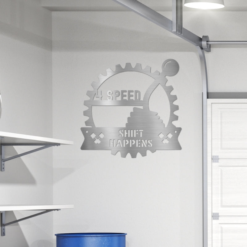 4 Speed Metal Sign for the Garage or Man Cave