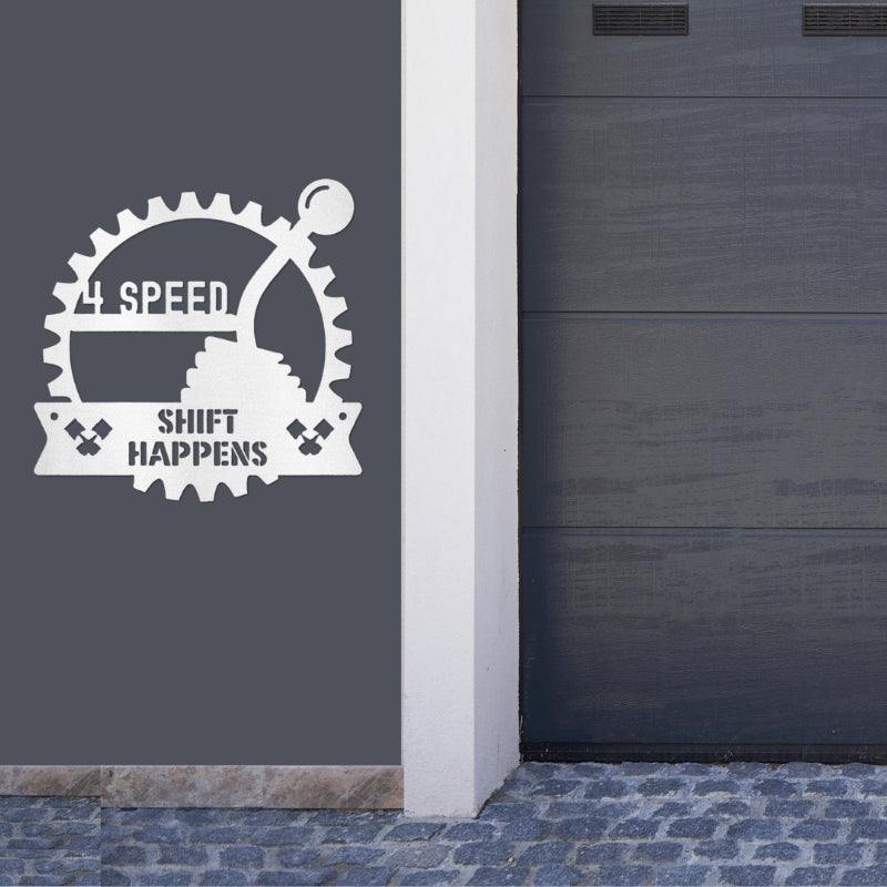 4 Speed Metal Sign for the Garage or Man Cave
