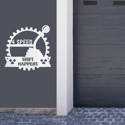 4 Speed Metal Sign for the Garage or Man Cave